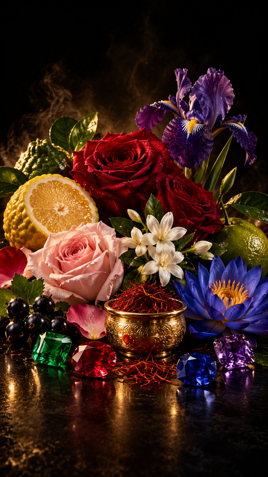 Rare oud and precious fragrance ingredients